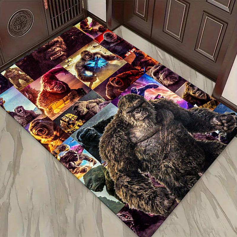 Super Kong Kobercový kobereček do obývacího pokoje, ložnice, domácnosti, dekorace pohovky, protiskluzová podložka pro děti