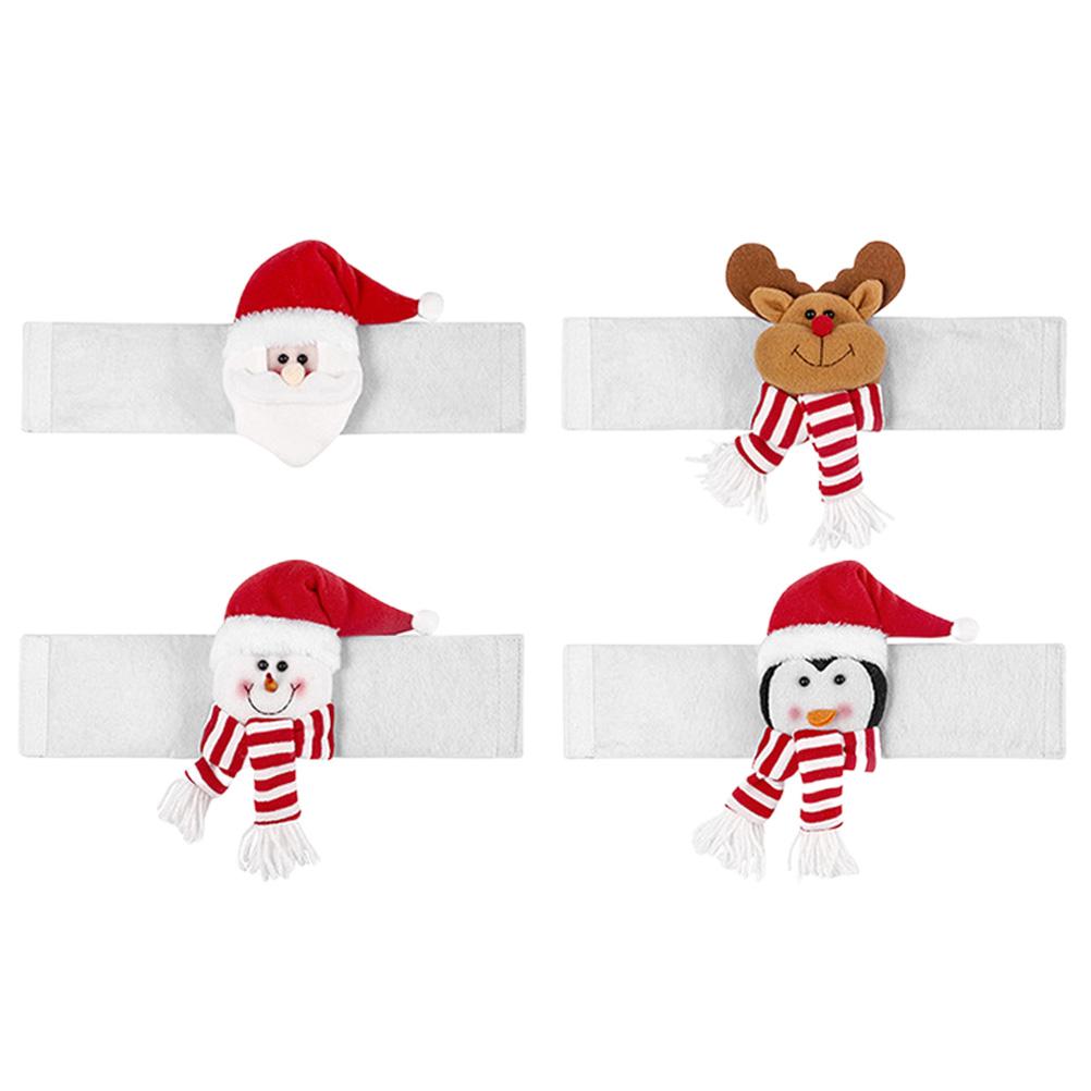 

4 шт. Рождественские завязки для штор, пряжки, декор для рождественской вечеринки, украшение для дома, бытовые крепежные ремни, подхваты, фиксирующие веревки