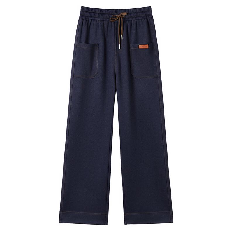 LangSha Women's Plus Size Casual Wide-Leg Pants