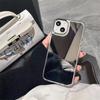 Mirror Effect Reflective Phone Case for iPhone, Clear Shockproof Protective Cover