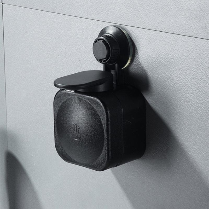 

1шт. Дозатор жидкого мыла настенный черный / белый квадратный аксессуары для ванной комнаты фурнитура удобство современный