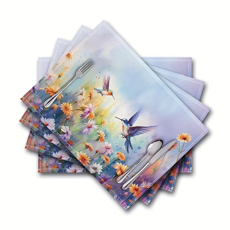 Printed Festival Party Placemats: Stain-Proof, Heat-Resistant Table Decoration