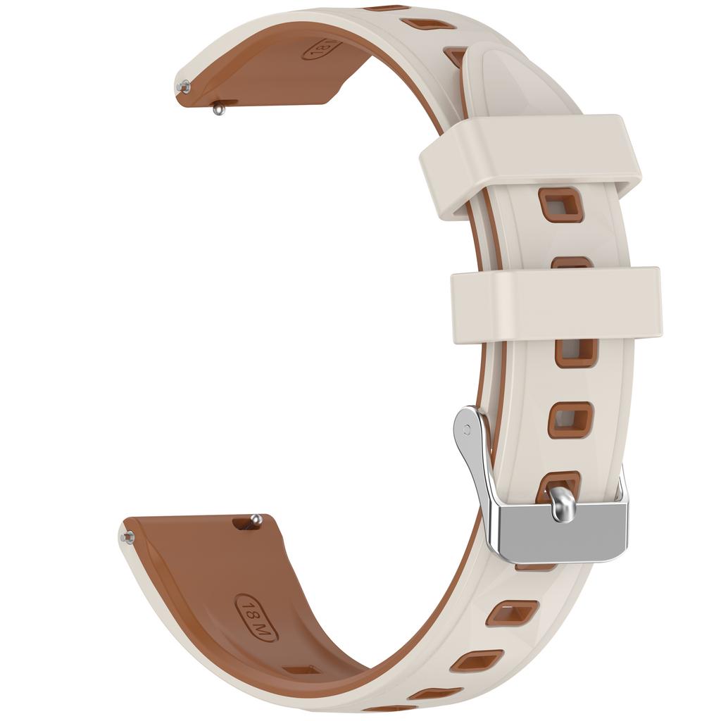 18mm Silikonarmband mit Musterdesign für Huawei Watch GT 6 / 5 / 4 41mm / Garmin Venu 3S Verstellbares Uhrenarmband