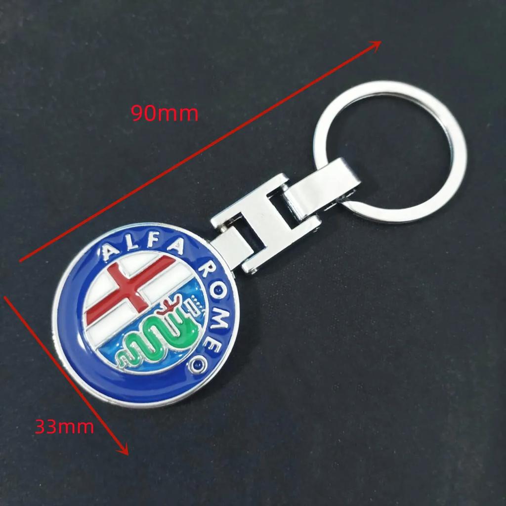 Autoaufkleber Für Alfa Romeo 1 Stück Kreativer Vierblättriger Stahl Schlüsselanhänger, Alfa Romeo Schlüsselanhänger, Glücksschmuck, Großhandel, 159, 15