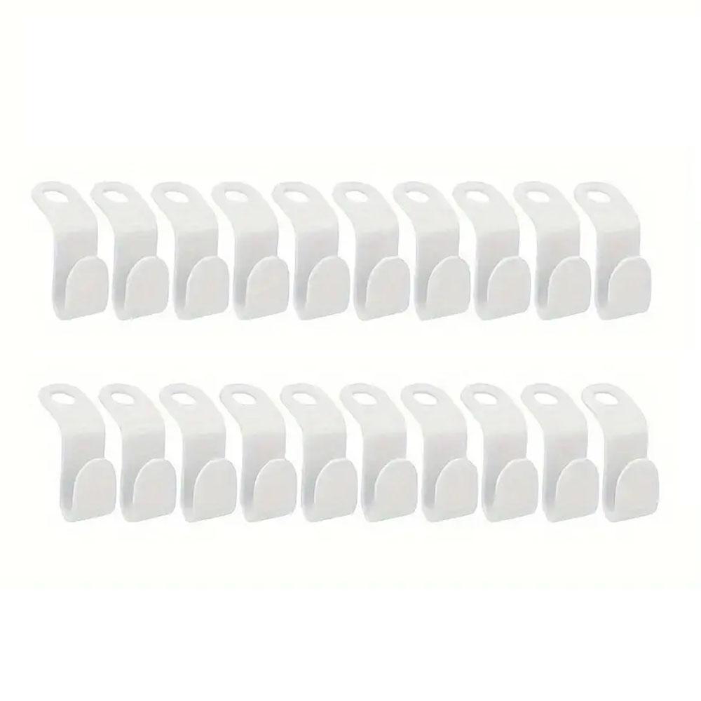 10Pcs/20Pcs Clothes Hanger Mini For Wardrobe Connector Hangers Wardrobe Space Hook Up Cascading Wardrobe Organizer Clothes