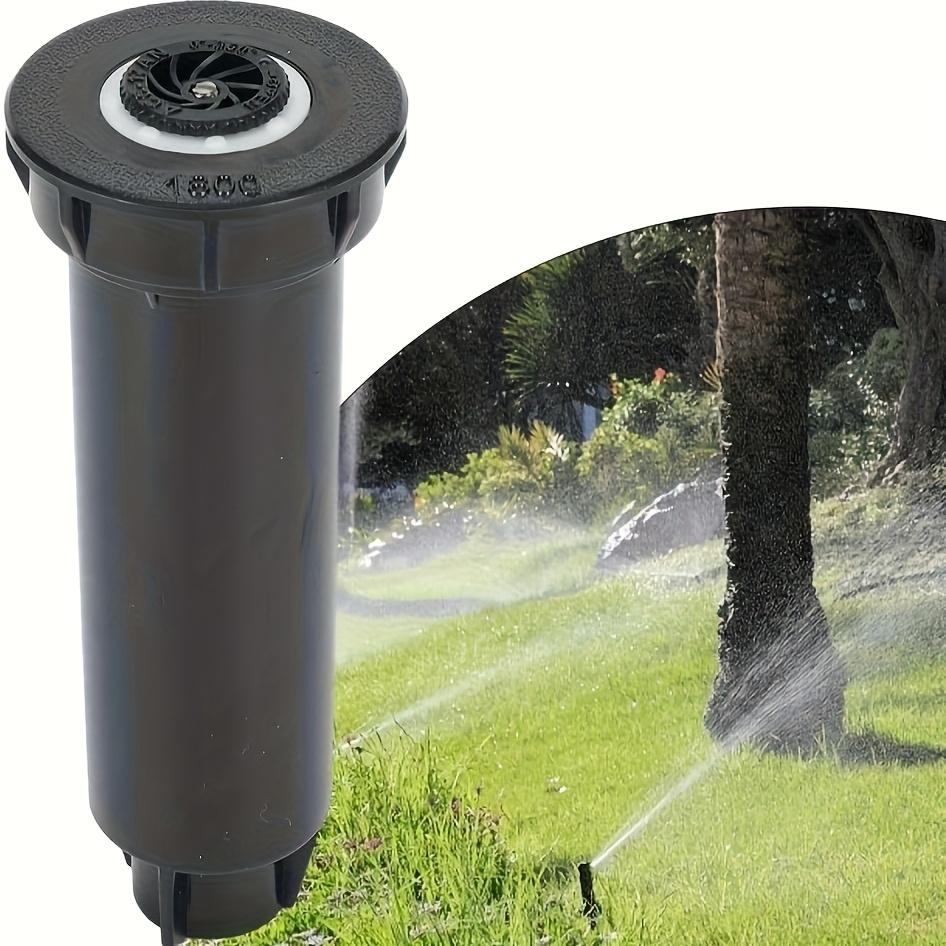 360 Degree Rotating Pop Up Sprinkler Head High Pressure Retractable Plastic Garden Irrigation Tool For Lawn Flower Bed Watering