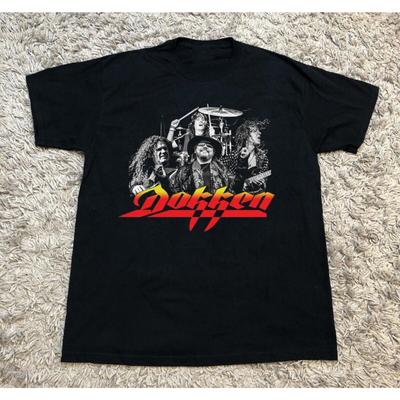 NOUVEAU T-shirt Classique Noir DOKKEN Membre du Groupe Toutes Tailles S-5XL SS15 T-shirt Unisexe