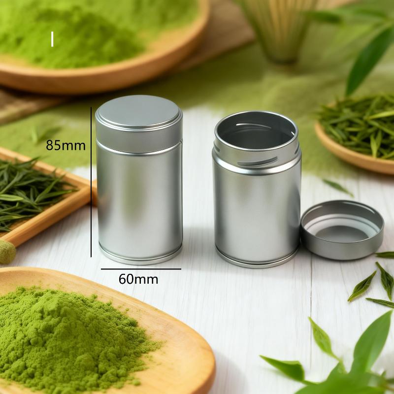 Tragbarer versiegelter Teekrug 1 Stück Dickblech Mini Matcha Pulverbehälter Staubdichter Gewürzaufbewahrungstopf für Zuhause Outdoor