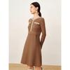 JUZI ANNACAU Elegant Chic Wool Blend Knit Dress