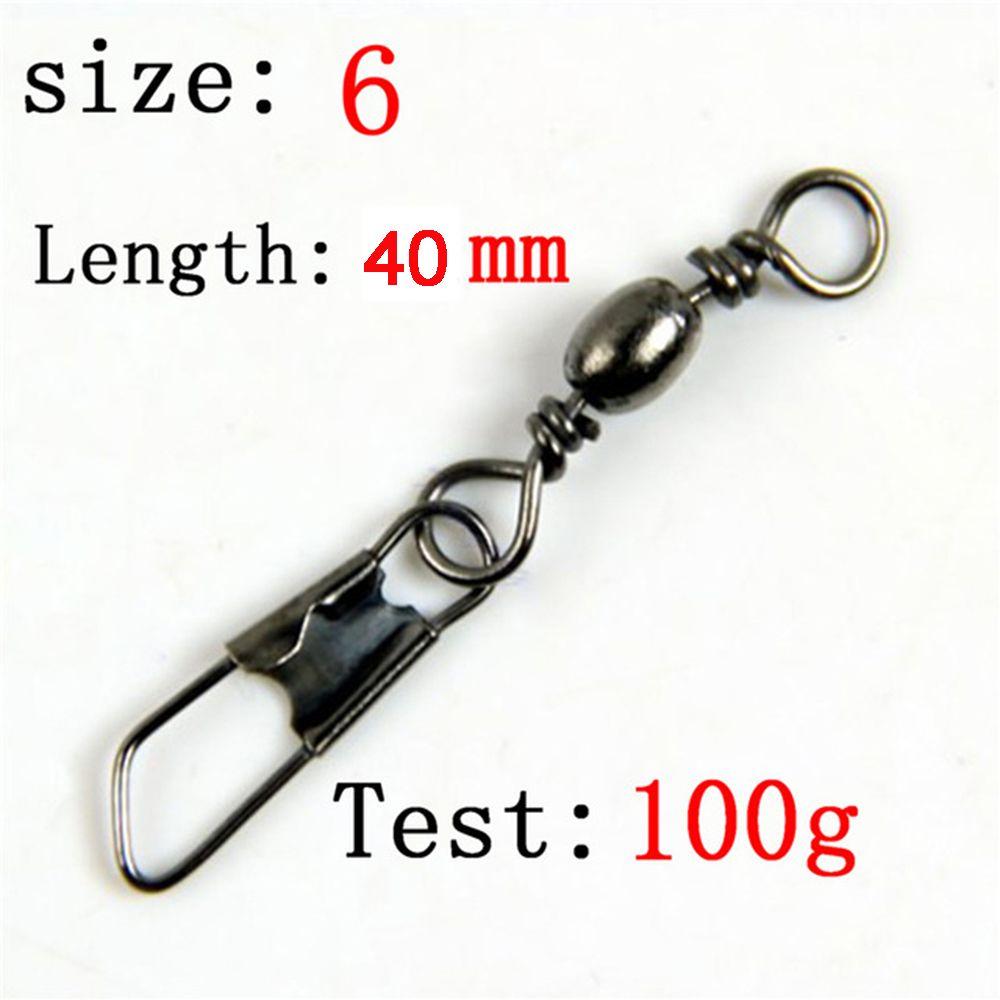 100 buc/pachet instrument de pescuit fir conector ace de pescuit pivotante inele solide agățat Snap