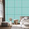 Wallpaper Fabric Pattern Turquoise and Celadon for Living Room and Bedroom 50x1000