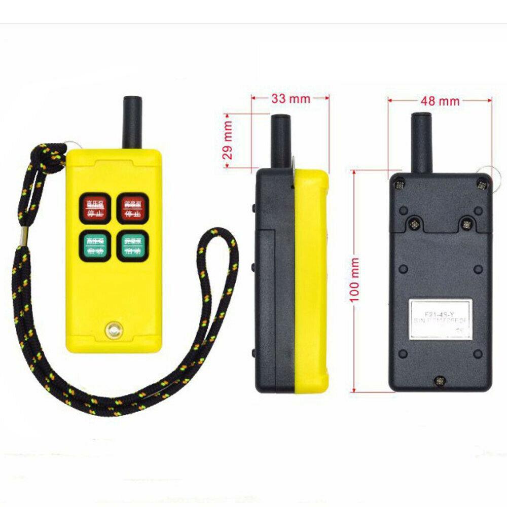 Industrial wireless remote control 500M Distance 3W Power 430~440MHz For Lifter lift shaft Made Transimitter and Receiver
