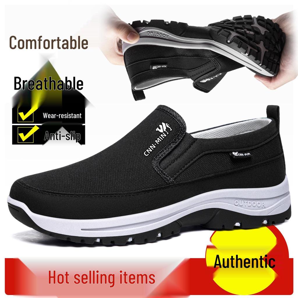 Men's Casual Spring Lightweight Cloth Dad Shoes - Versatile & Comfortable Low-Cut Design