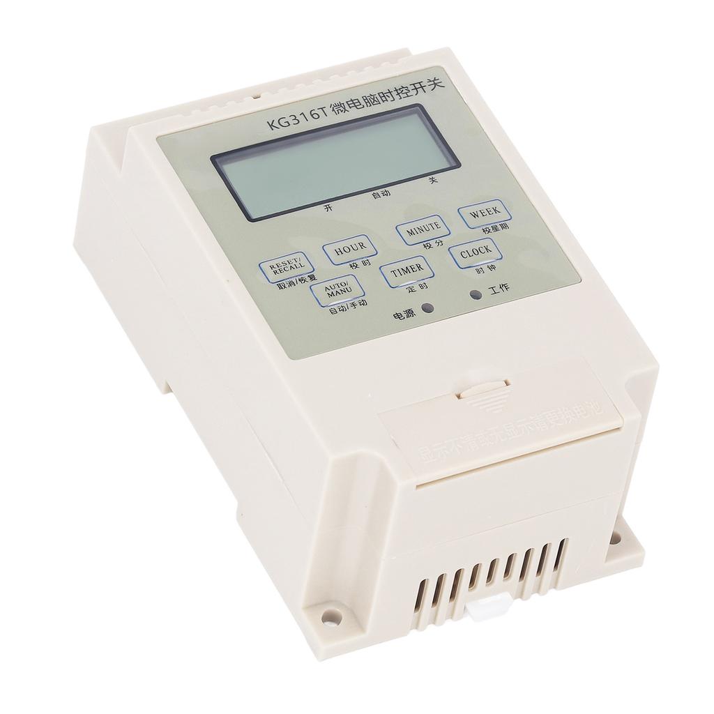 Programmable Digital Time Switch Microcomputer Electronic Relay Control Timer Rail Mounting with