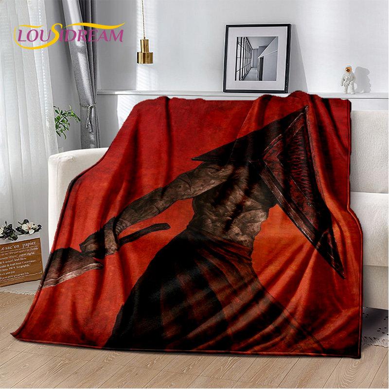 Silent Hill Horror Movie Games Soft Plush Blanket,Flannel Blanket Throw Blanket for Living Room Bedroom Bed Sofa Picnic Cover