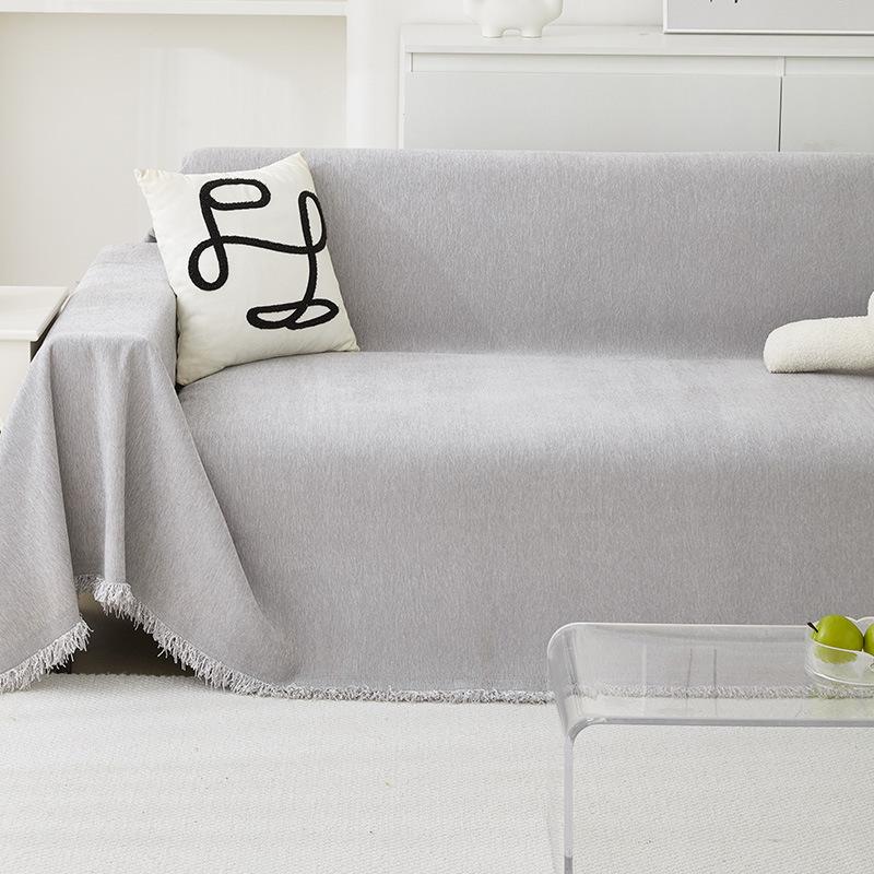 

Скандинавский однотонный летний крутой чехол для дивана, полотенце для дивана, полное покрытие для дивана с защитой от царапин, нескользящее домашнее животное, детское диванное полотенце 180x130cm