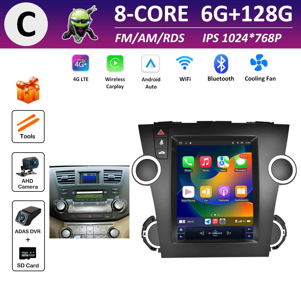 Android Intelligent System for Toyota Highlander 2009 2010 2011 2012 - 2014 GPS Navigation WIFI IPS Touch Screen Auto Tools WIFI