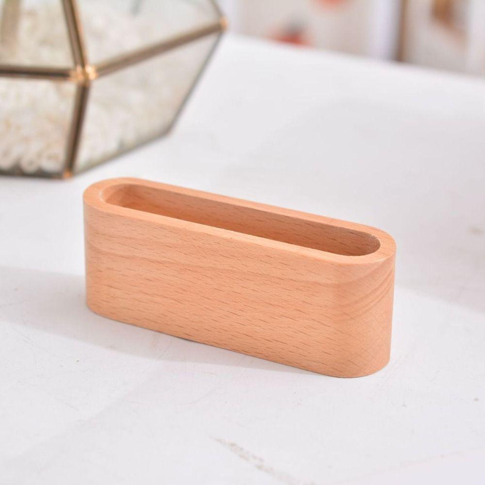Storage Display Device Cards Stander Cards Holder Wooden Business Card Holders Card Organizer