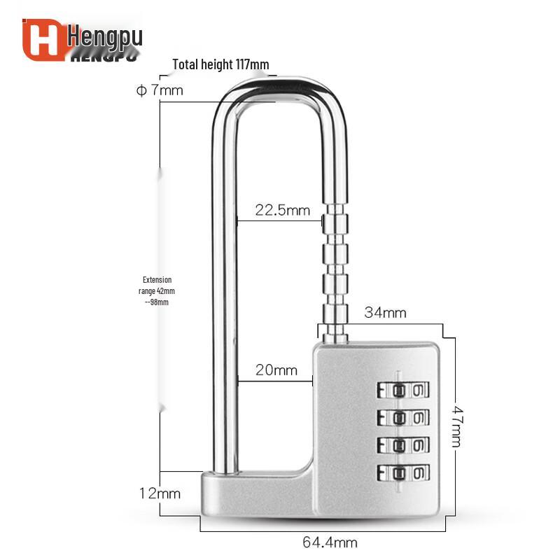 Hengpu Retractable Password U-Lock