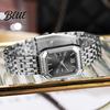 Gold Plated Watch for Women Ladies Light Luxury Style Square