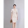 Elegant Women's Summer Suit: Professional Two-Piece Skirt Set for Salon Work