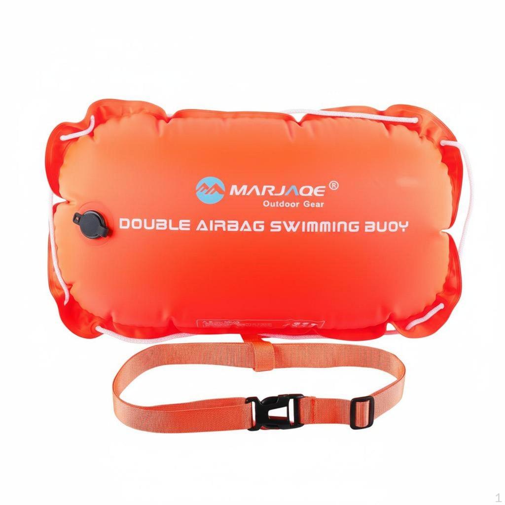 Double Swimming Buoy 12KG Buoyancy Inflatable Swim Float Easy To Inflate Outdoor for