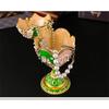 Luxus-Emaille Fabergé-Stil Eier Schmuckschatulle Legierung Schmuckaufbewahrung Dekoration