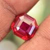 Natural Red Ruby Square Cut 10x10mm Certified Loose Gemstone