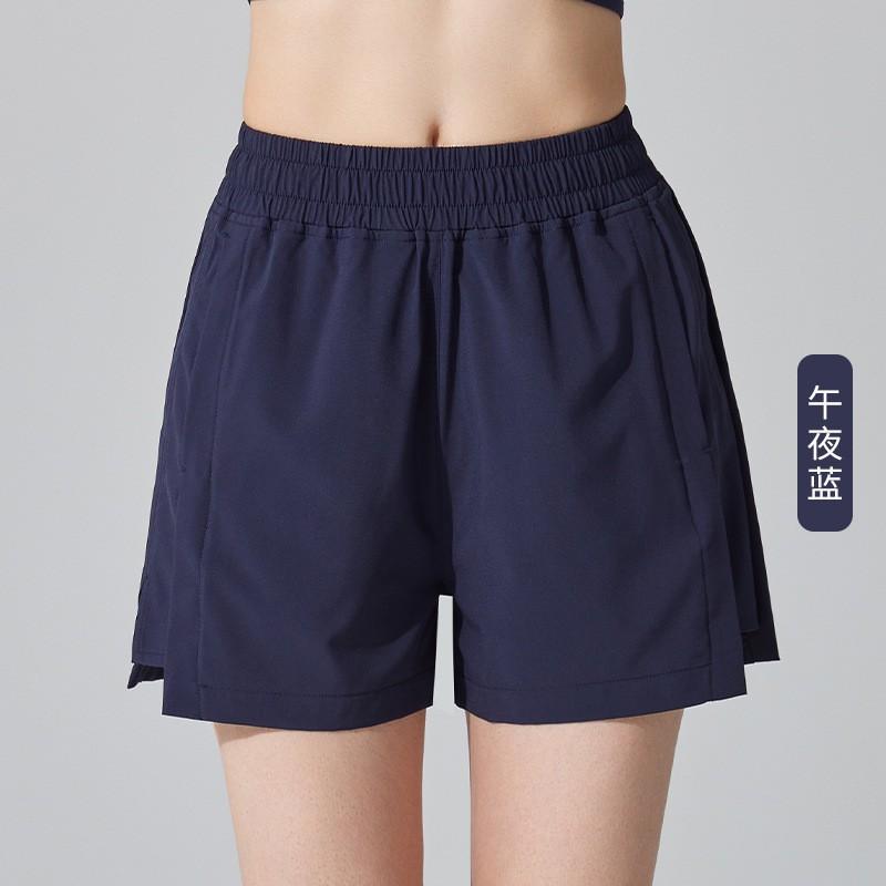 Womens Quick-Dry Breathable 4-Way Stretch Athletic Shorts Running Yoga Fitness Gym Workout Loose Fit