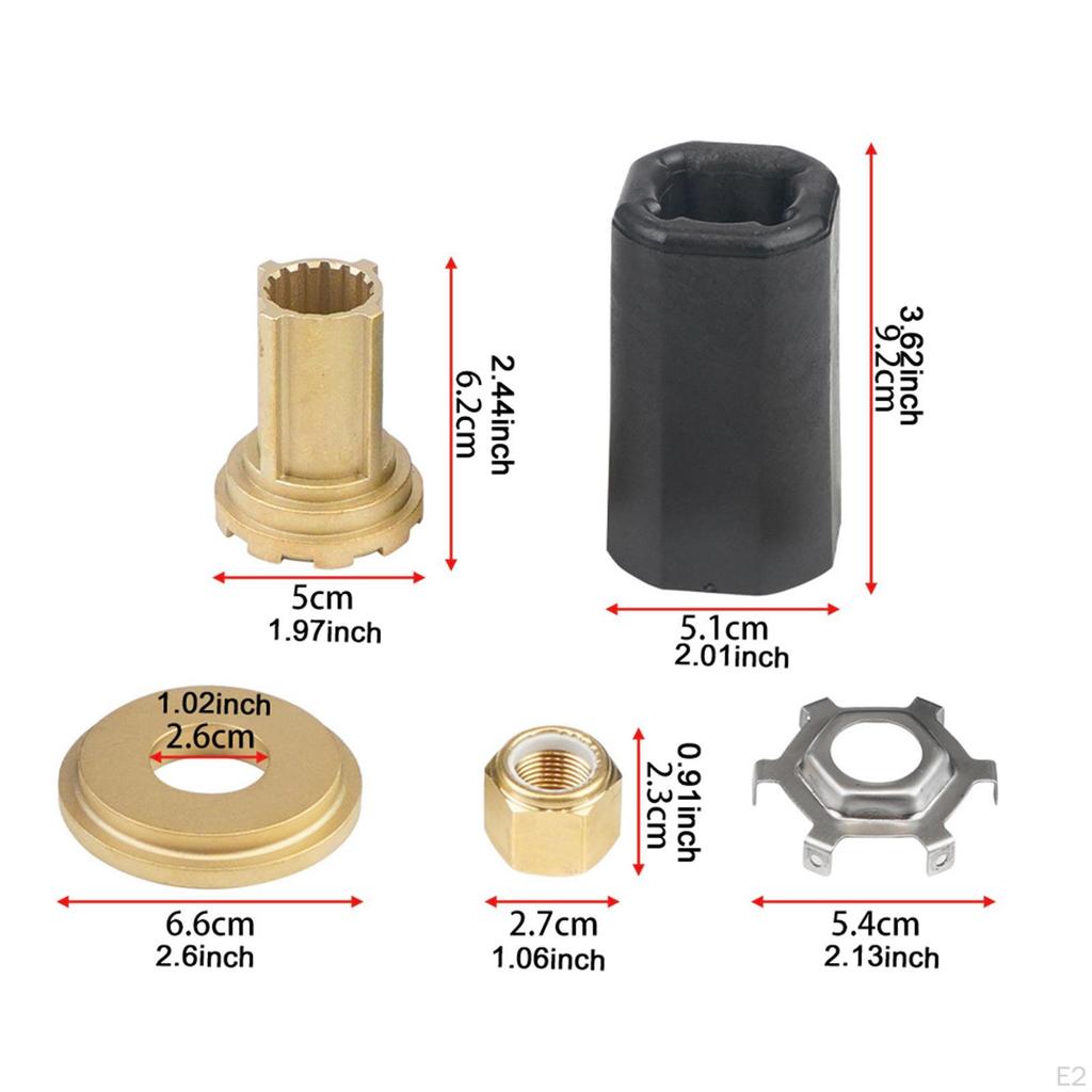 Propelleraxelnavssats 835257Q1 Robust Koppar Utombordsdelar för Mercruiser