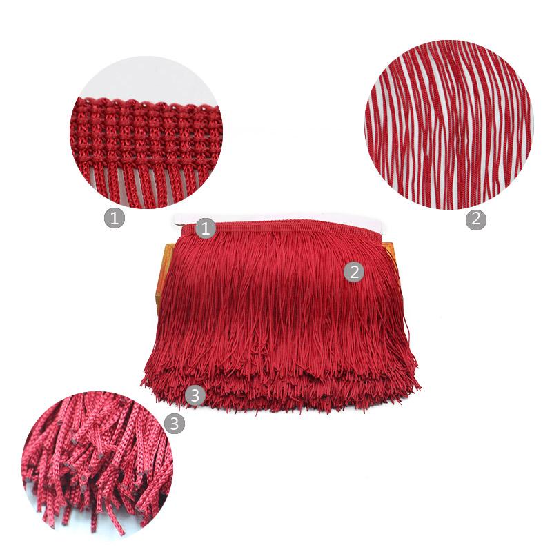 10 yardů 15cm dlouhý střapec třásně lem krajka stuha střapce na závěsy šaty třásně na šití ozdoby doplňky řemesla