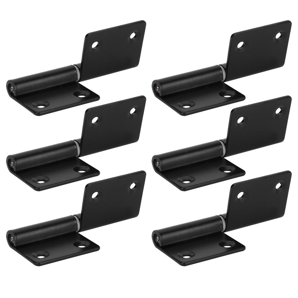 6Pcs Stainless Steel Flag‑Shaped Door Hinge Hardware Fittings for Cabinet Cupboard Furniture
