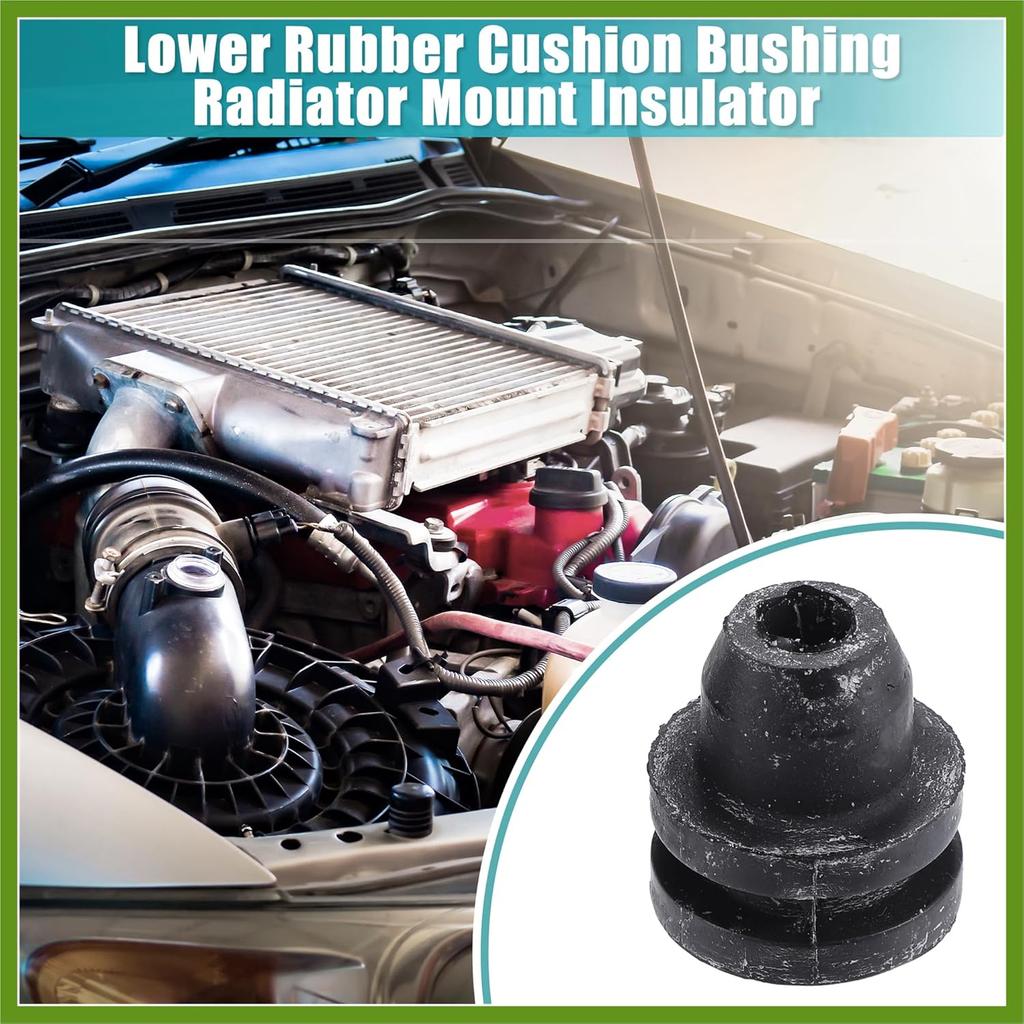 2pcs Lower Rubber Cushion Bushing Radiator Mount Insulator for Nissan Frontier 1998-2015 for Nissan Pathfinder 96-06 for Nissan 350Z 2003-2009