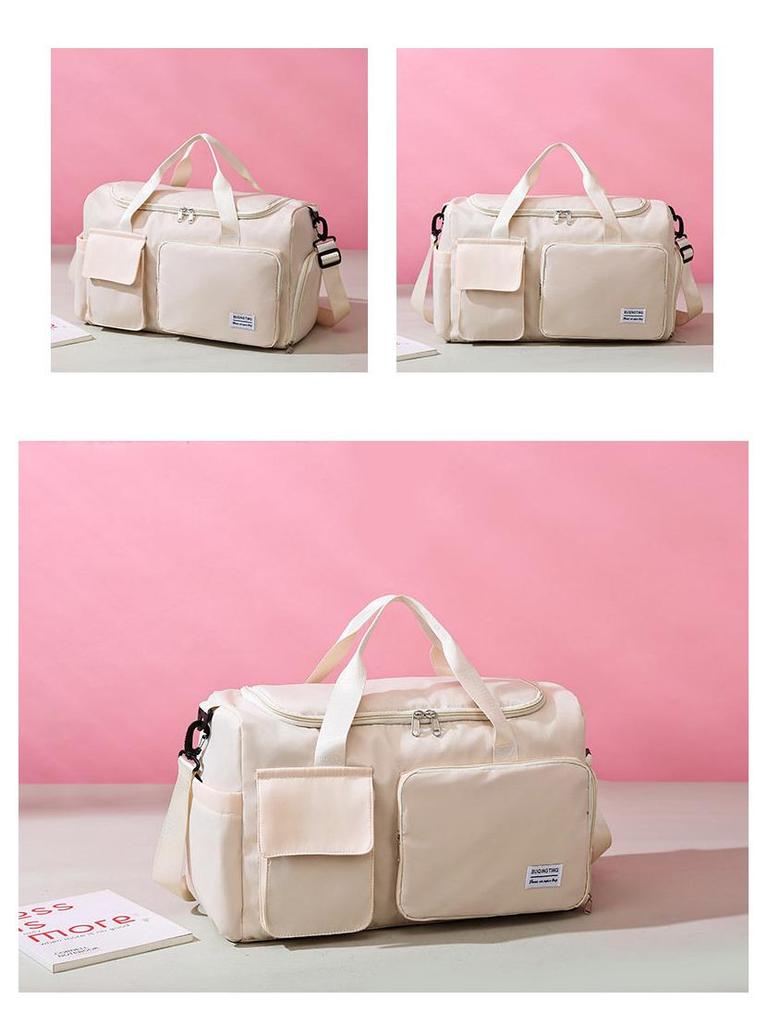 2024 Módní sportovní taška do posilovny s oddělením mokrého/suchého, pro muže a ženy - Oxfordská tkanina, do ruky/na rameno, ideální na cestování a plavání