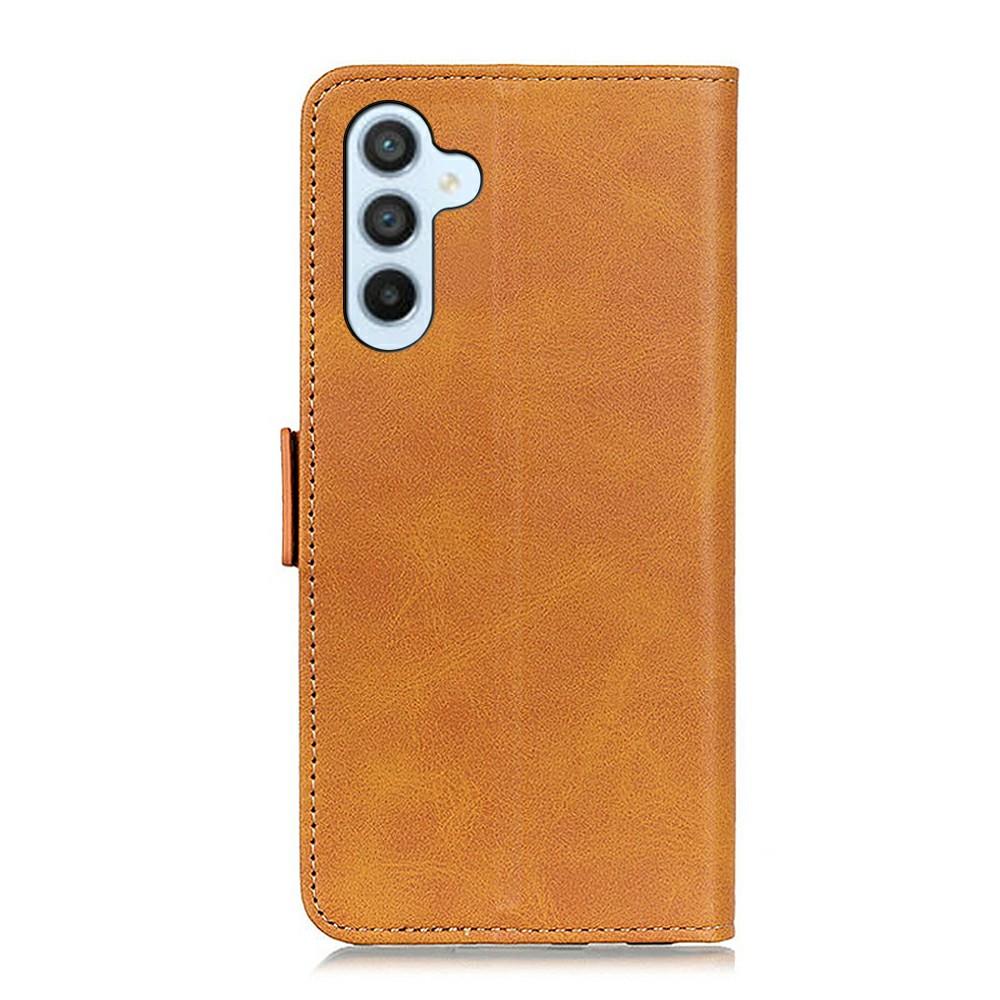 For Samsung Galaxy S26+ Case Stand Cowhide Texture PU Leather Phone Cover