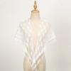 Elegant Lace Shoulder Wrap Triangular Scarf With Tassels And Flower Pattern For Women Great For Weddings And Travel