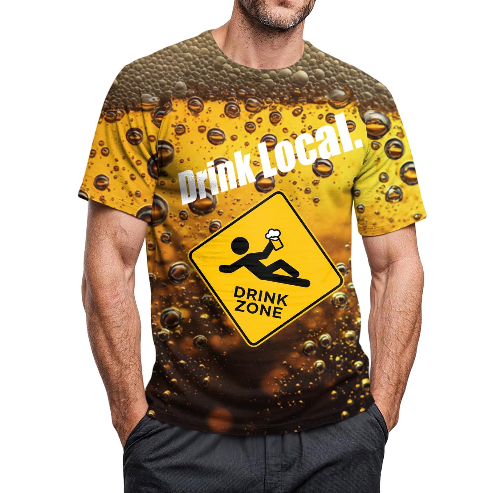 

Мужская повседневная футболка с круглым вырезом и короткими рукавами с принтом XL чёрный