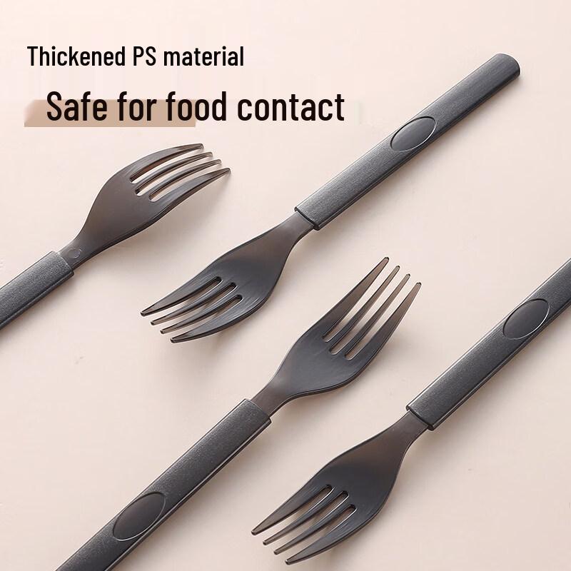 ZISIZ Individually Packaged Disposable Plastic Spoon and Fork
