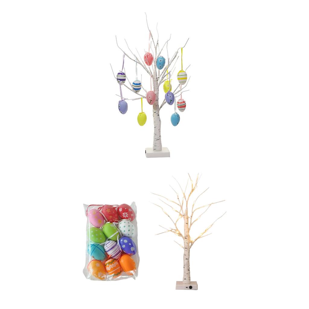 Multifunctional Eggs Tree Decoration For Easter Celebration Home Party Supplies Easy Installation Festives Accent
