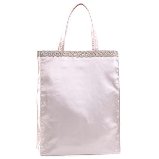 Aurora Premium Japanese-Made Satin Sub-Bag with Gusset, Fits A4 Sizes, Perfect for Weddings, Parties, Entrance Ceremonies, and Graduations (Beige)