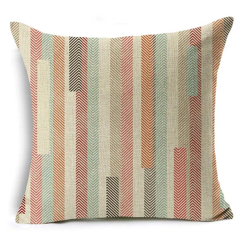 Mandala Graffiti Cushion Cover 45x45cm Linen Decorative Pillow Cover Sofa Bed Pillow Case