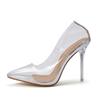 FHC 2025 Spring New Ladies Transparent High Heels Single Shoes,Women Pumps,Pointed Toe,Slip On,Size 35-42,Dropship