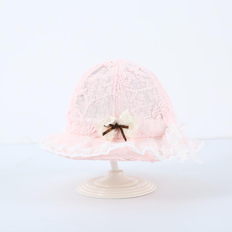 Детская панамка с кружевной отделкой для защиты от солнца, весна-лето