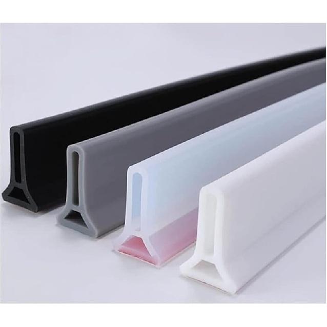 Силиконовая душевая водоотталкивающая полоса, Гибкая водонепроницаемая полоса, Прозрачная 200cm