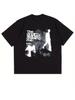 Men's Cotton Graphic T-shirt Unisex Y2K Retro Patterned T-Shirt Featuring A Black and White Color Palette, Inspired By 90S Street Fash Unisex,gift,Top