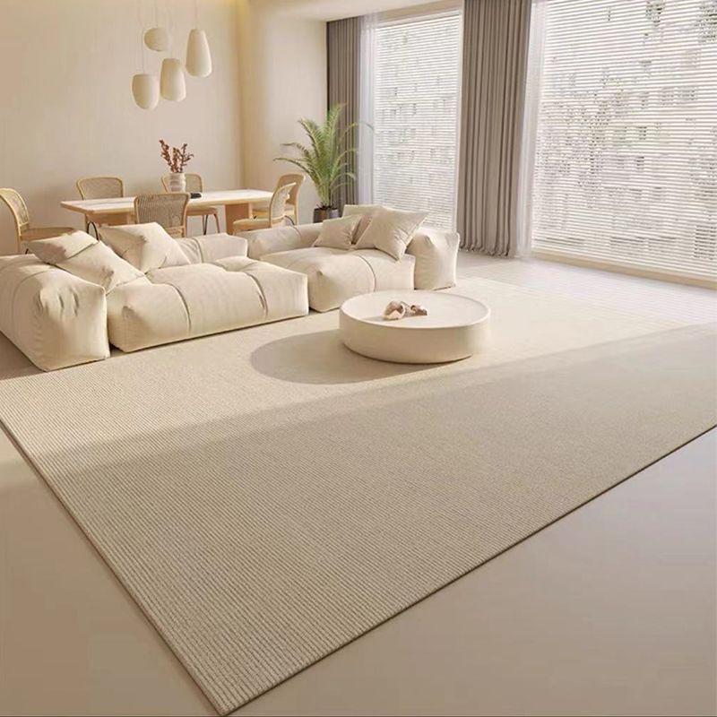 Retro Light Luxury High-End Cream Carpet: French-Style Waterproof, Anti-Stain Floor Mat for Living Room & Bedroom