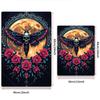 1pc Wall Tapestry Skull Moth Tapestry with Roses and Full Moon, Gothic Boho Wall Art Decor