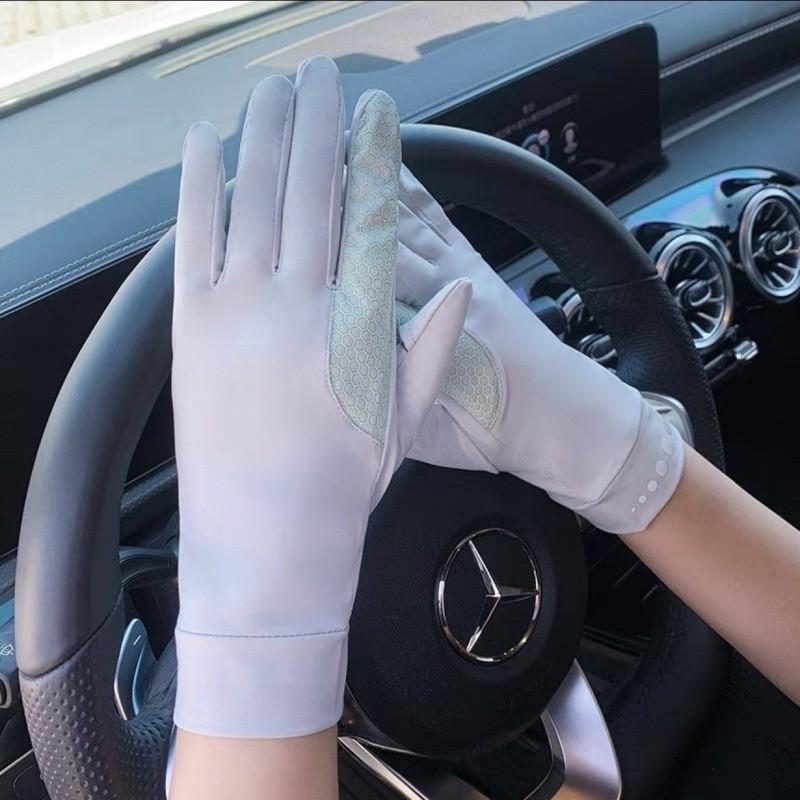 Womens Uv Protection Gloves With Touchscreen For Outdoor Driving And Summer Sun Protection