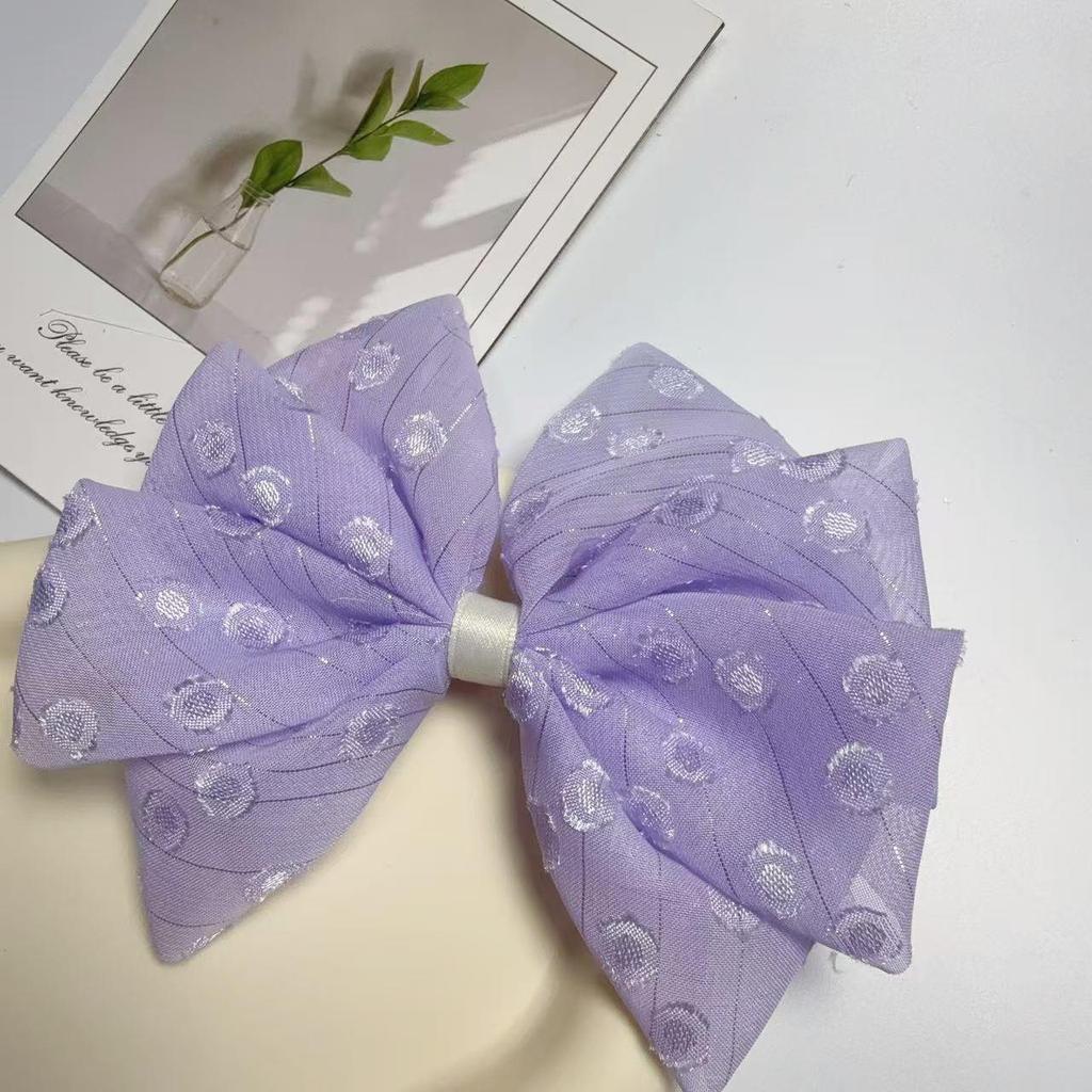 Dopamine Spring Lace Bow Hair Clip - Fairy Forest Style