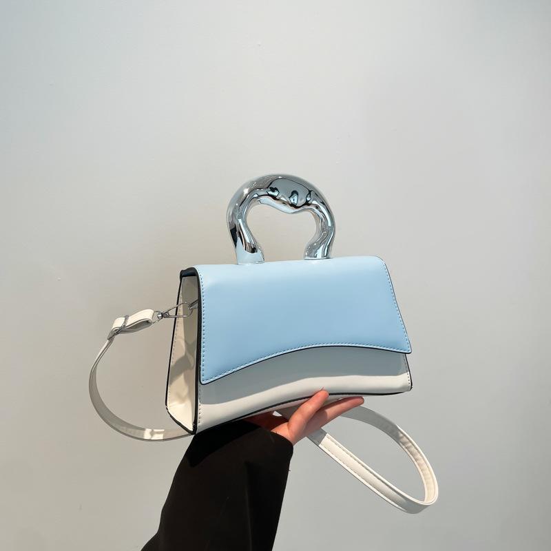New Handbag Fashionable Contrasting Color Beautiful Shoulder Bag Messenger Bag High-end Temperament Handbag Woman